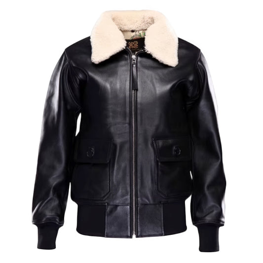 Veste aviateur femme cuir véritable