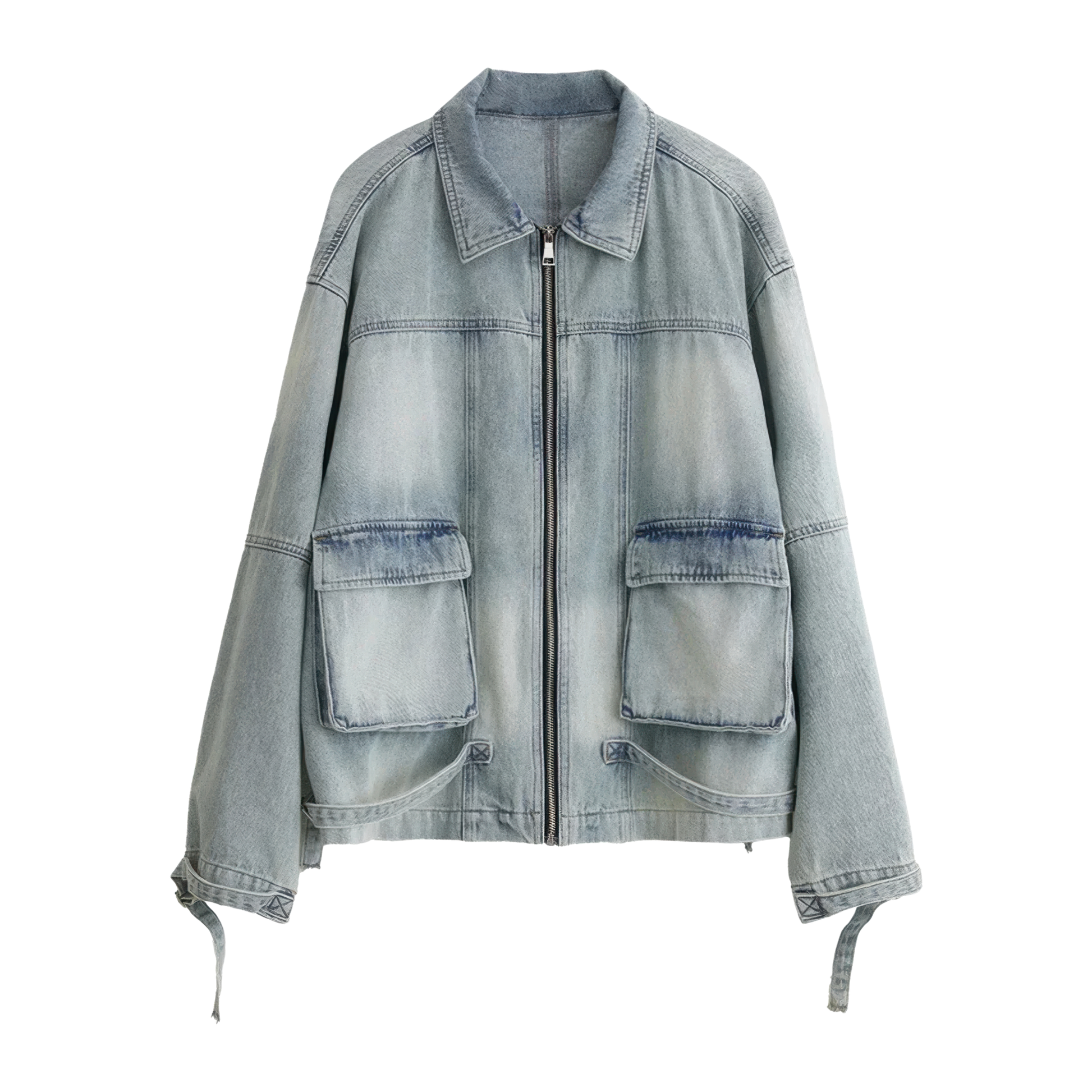 Veste aviateur jean femme