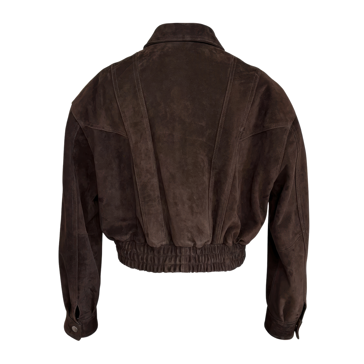 Veste aviateur marron daim femme