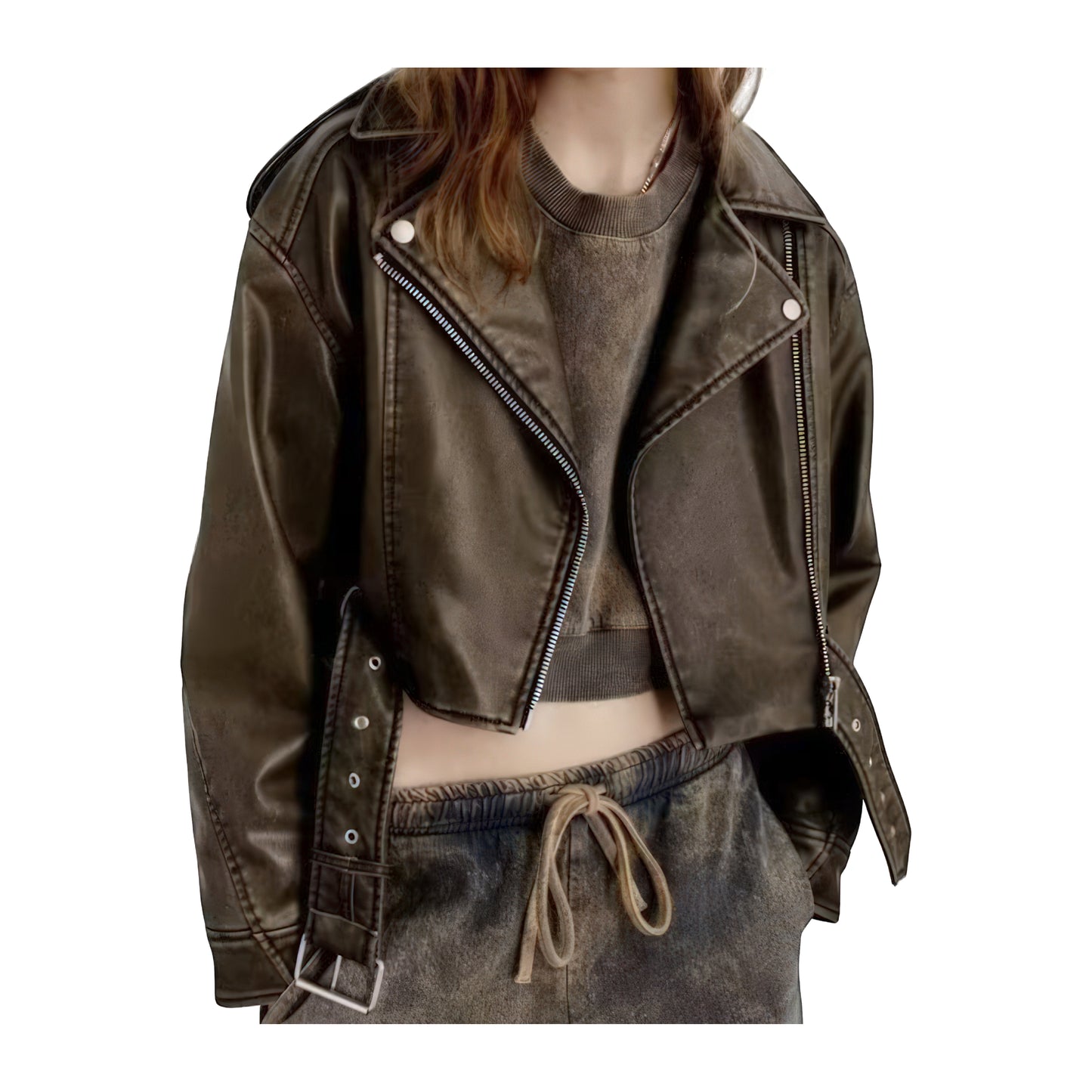 Veste aviateur rock femme