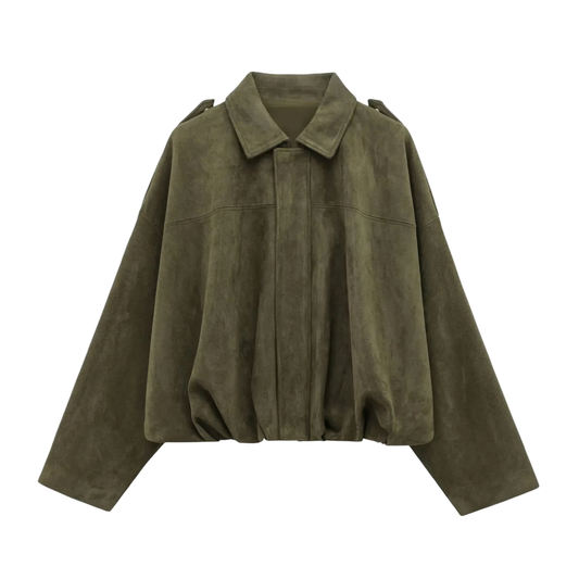 Veste aviateur suedine
