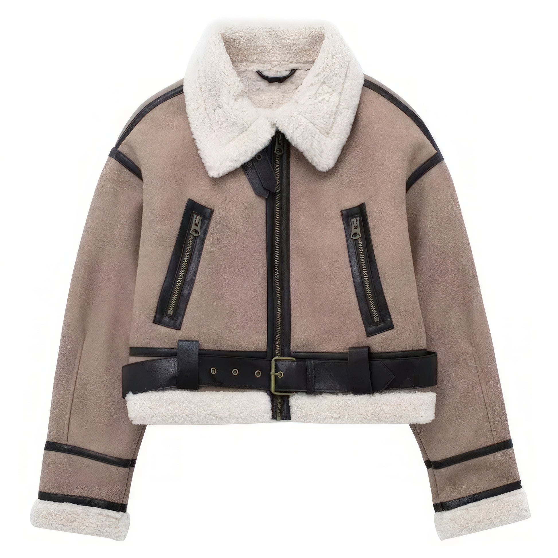 Veste bombardier beige