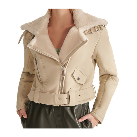 Veste bombardier femme beige