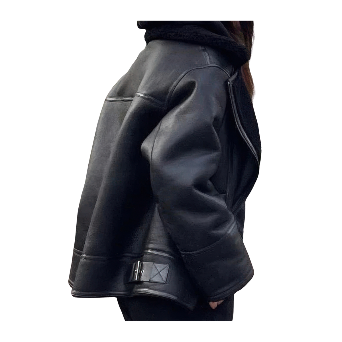Veste bombardier femme noir