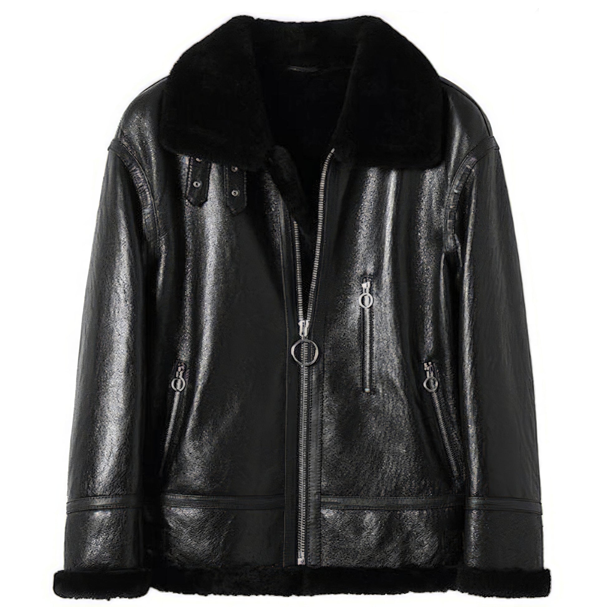 Veste bombardier noir femme