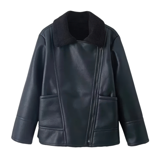 Veste bombardier noir femme