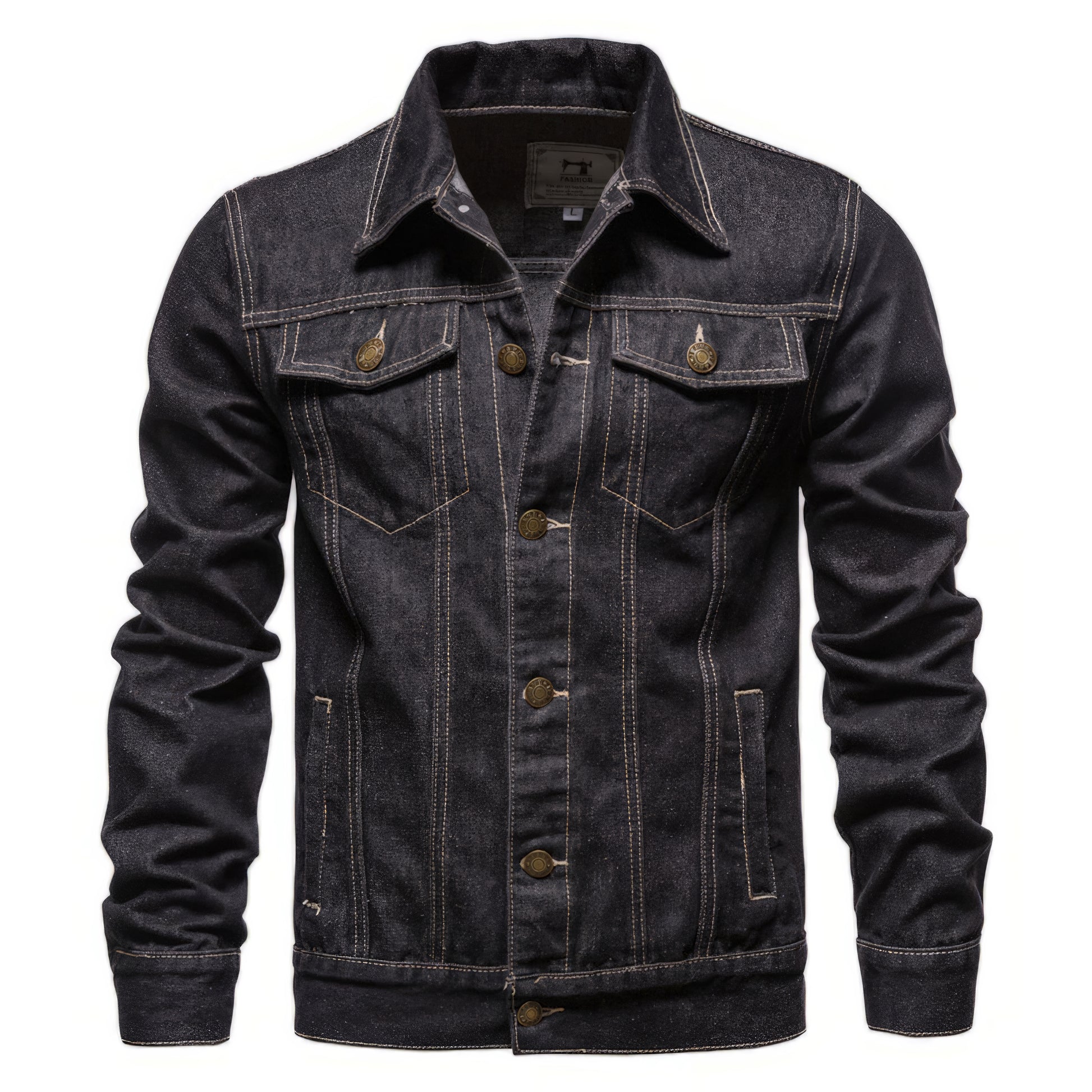 Veste en jean homme aviateur