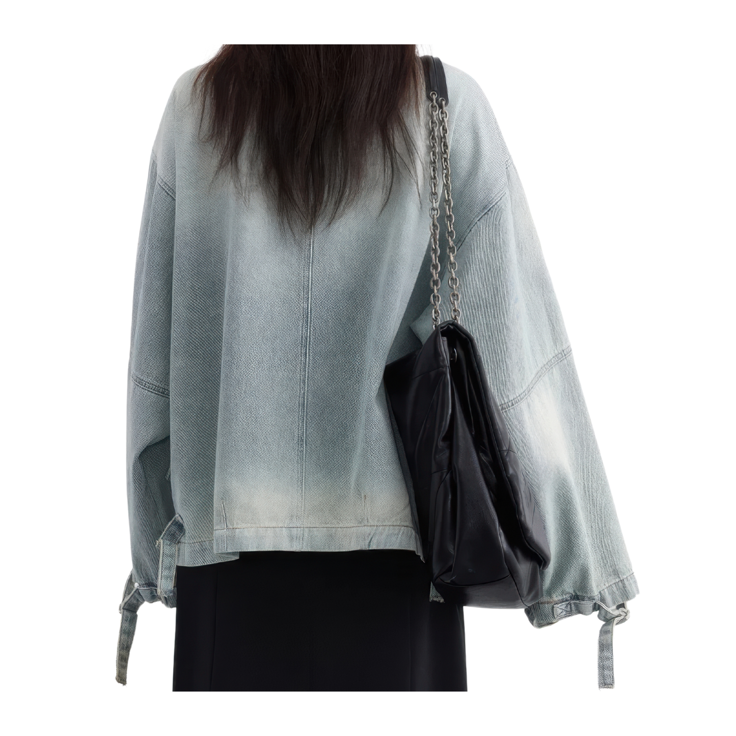 Veste femme en jean aviateur