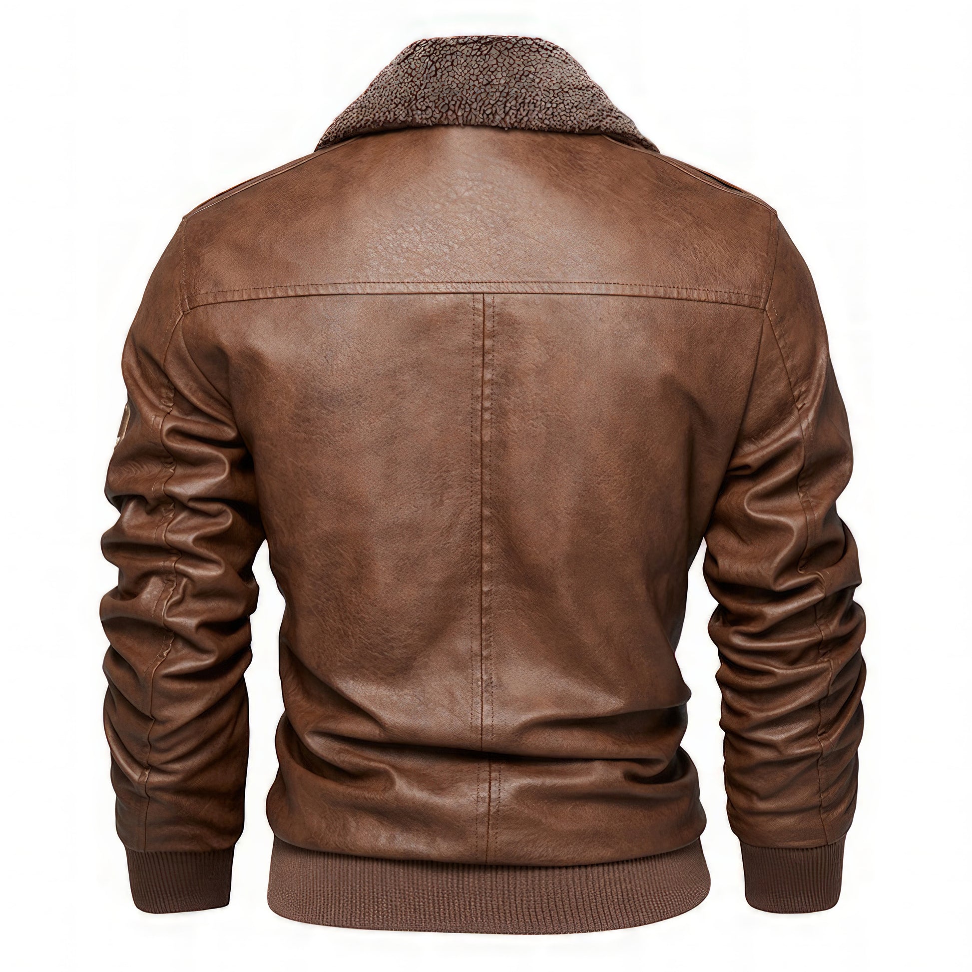 Veste homme simili cuir aviateur