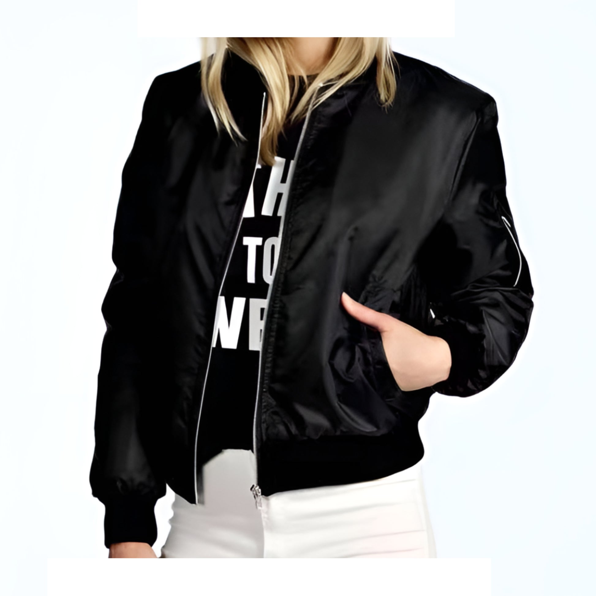 Veste légère style bombers femme