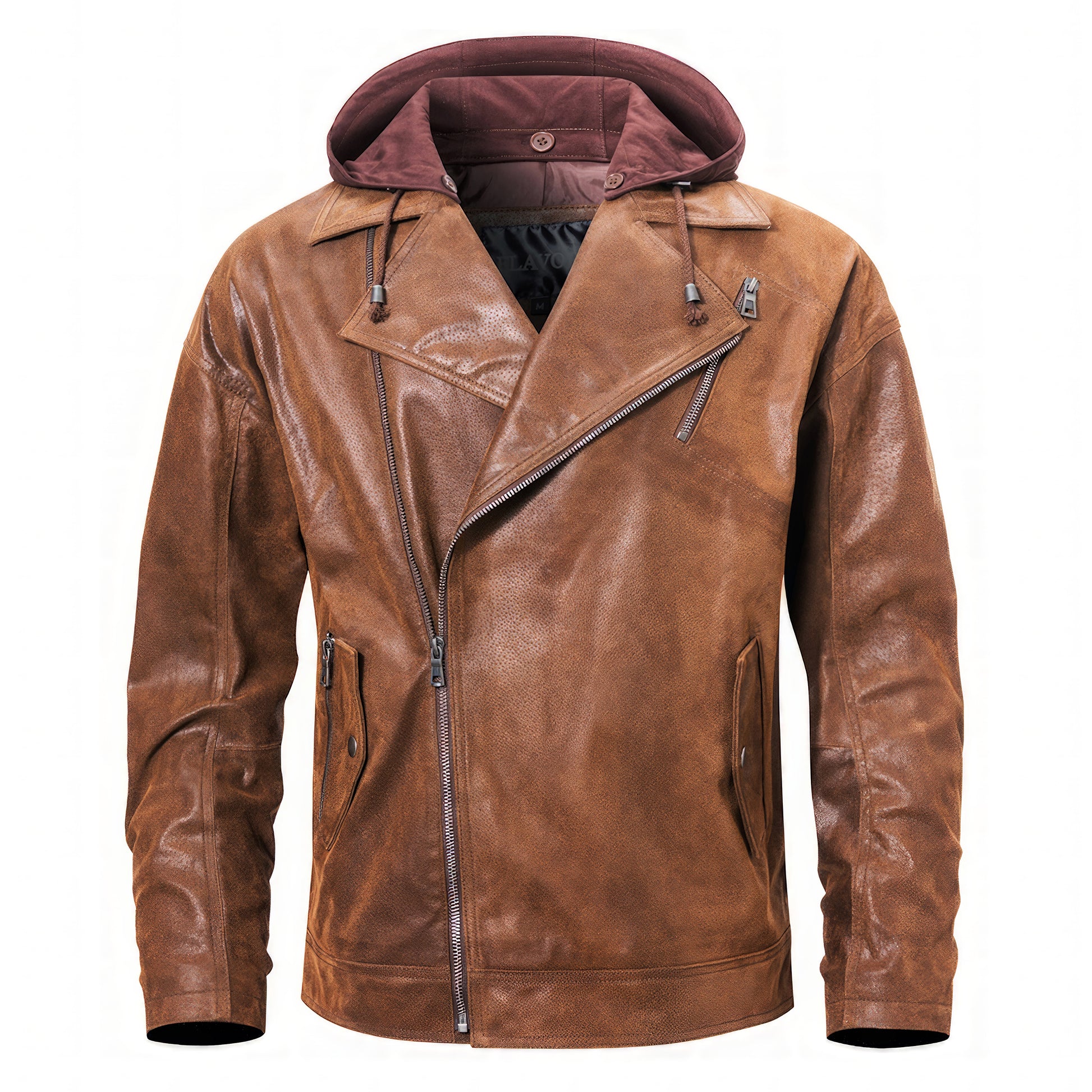 Veste marron homme aviateur