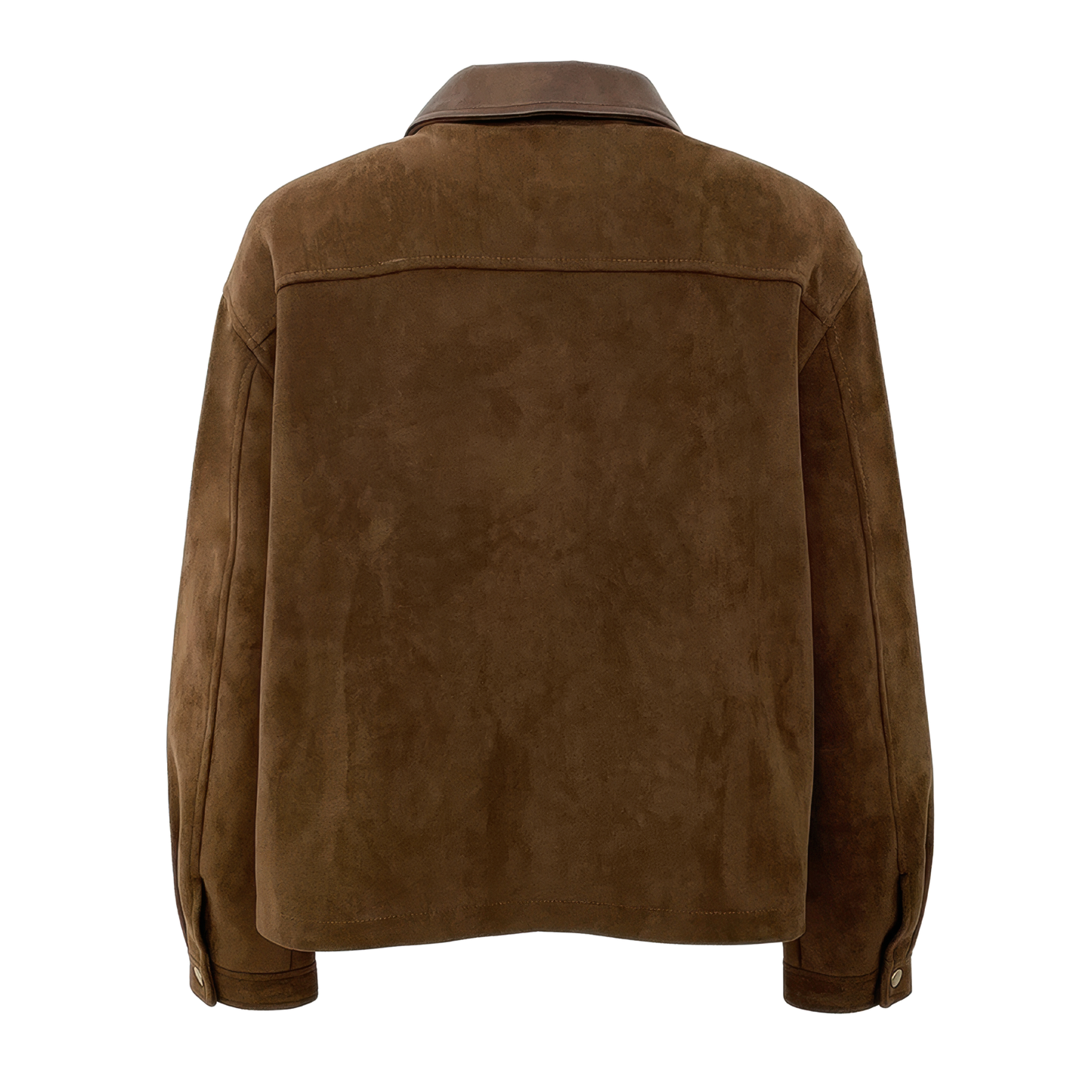 Veste simili cuir femme marron aviateur