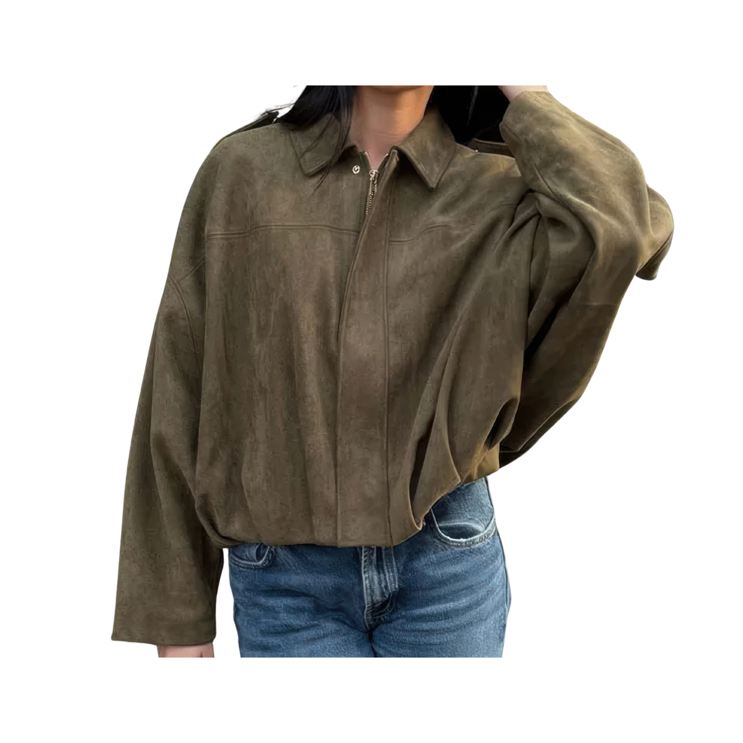 Veste suédine aviateur