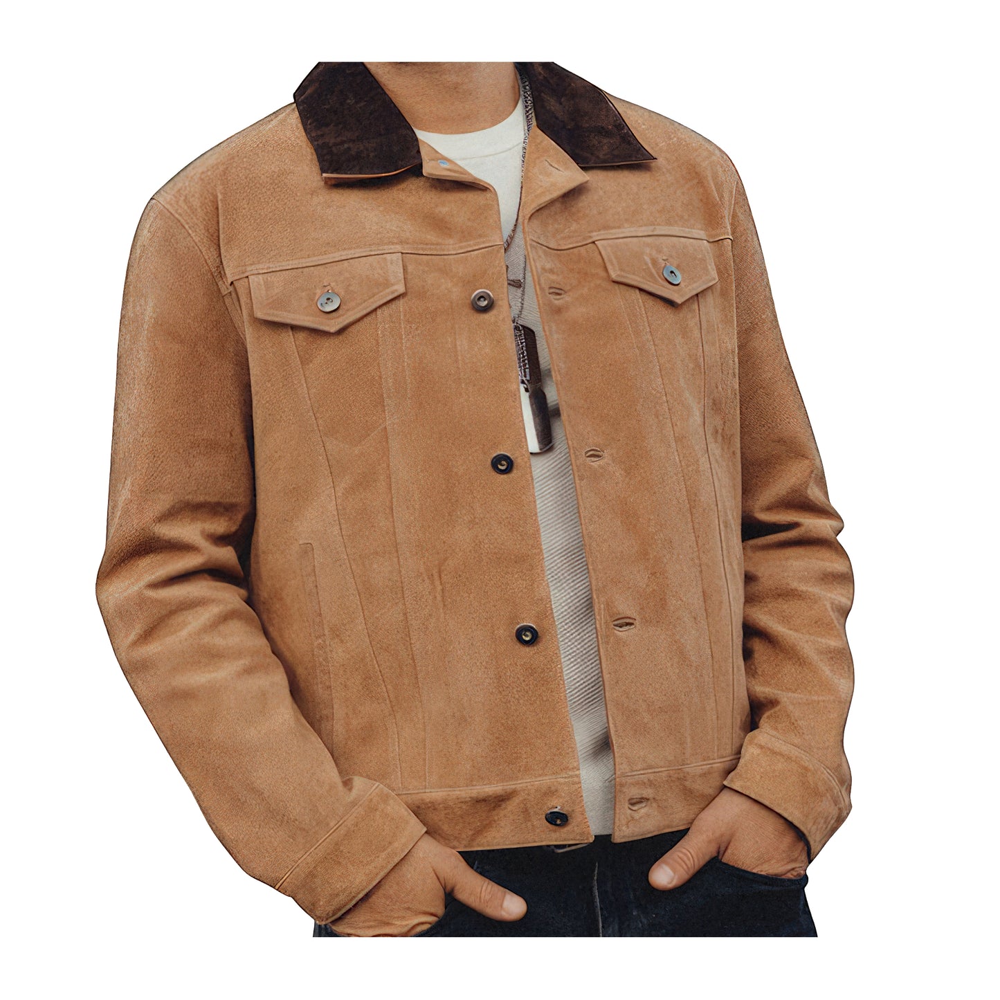 Vestes aviateur beige daim