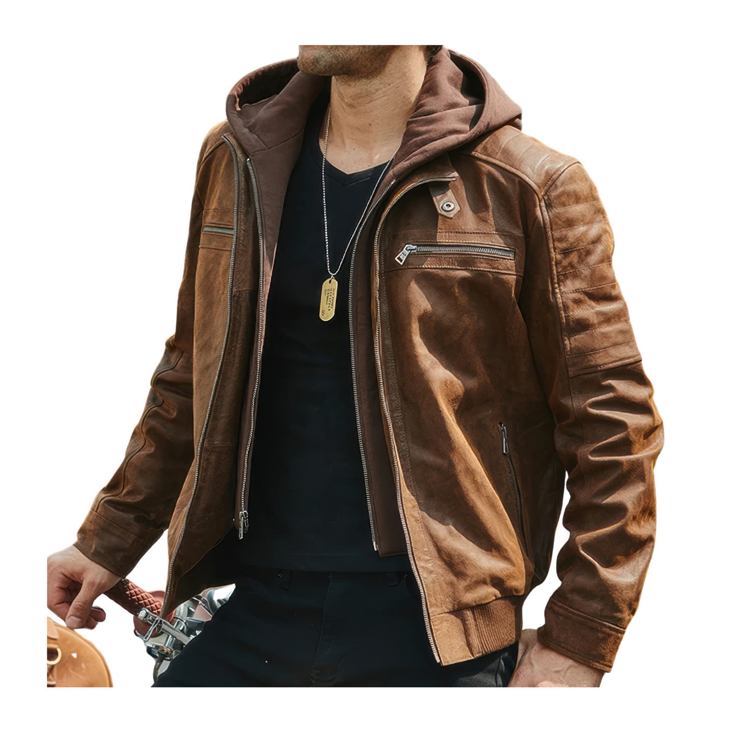 Vestes aviateur capuche