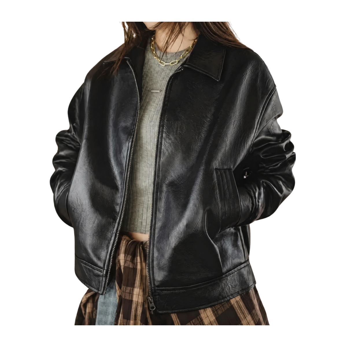 Vestes aviateur femme noir