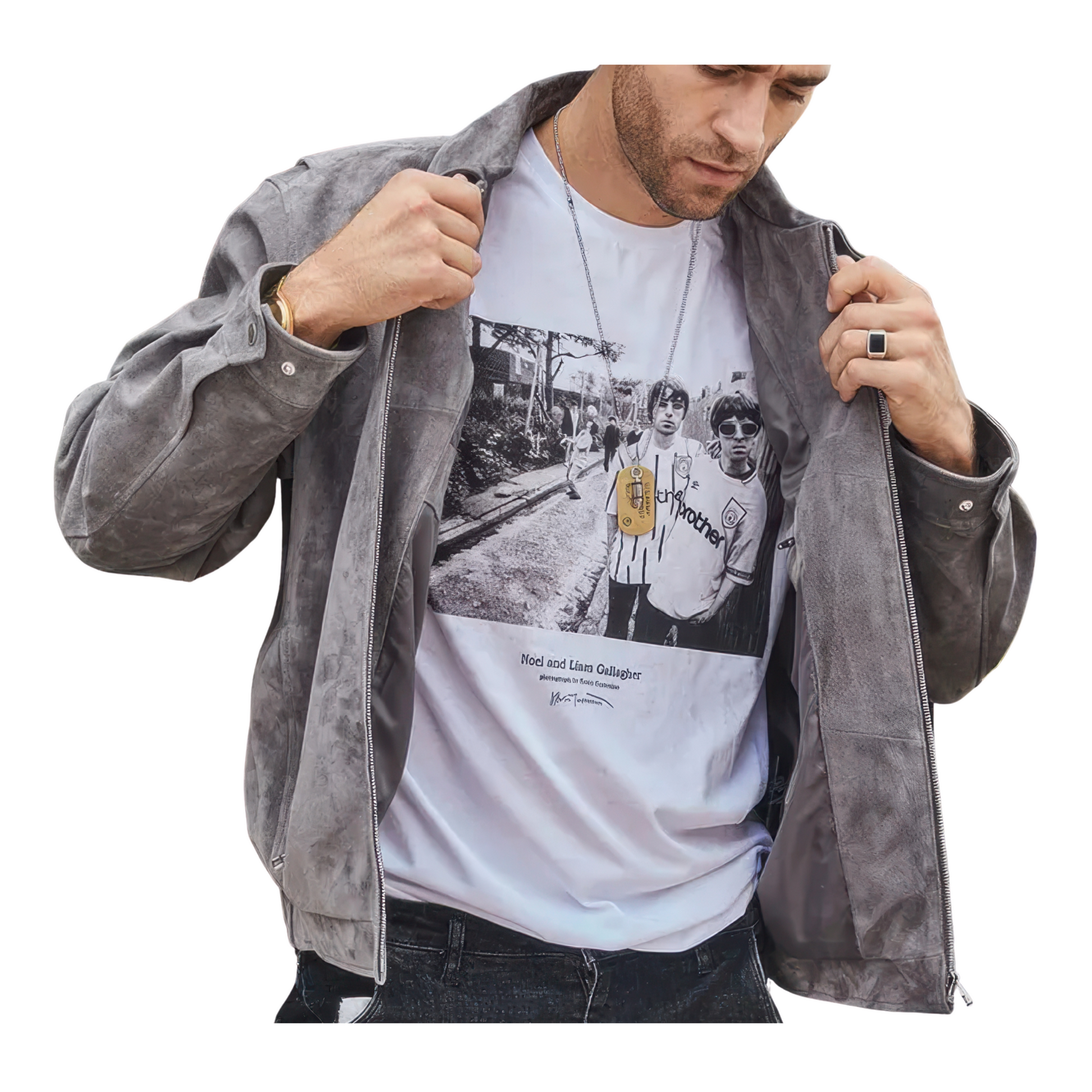 Vestes aviateur grise