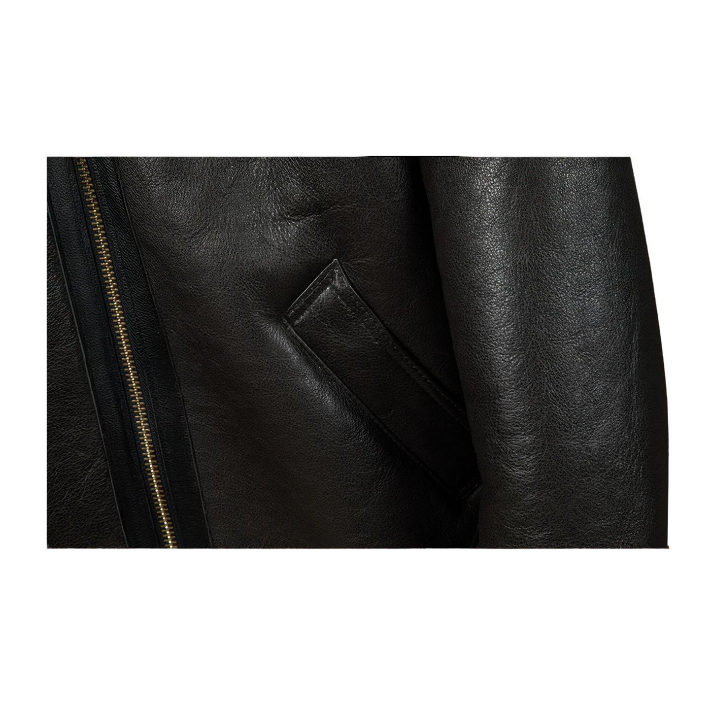 Vestes noir homme peau lainée